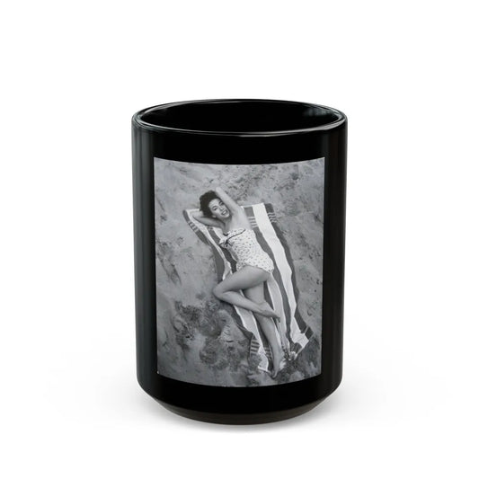 Rita Moreno #42 (Vintage Female Icon) Black Coffee Mug-15oz-Go Mug Yourself