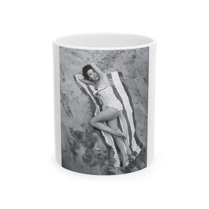 Rita Moreno #42 (Vintage Female Icon) White Coffee Mug-11oz-Go Mug Yourself