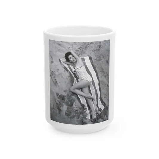 Rita Moreno #42 (Vintage Female Icon) White Coffee Mug-15oz-Go Mug Yourself