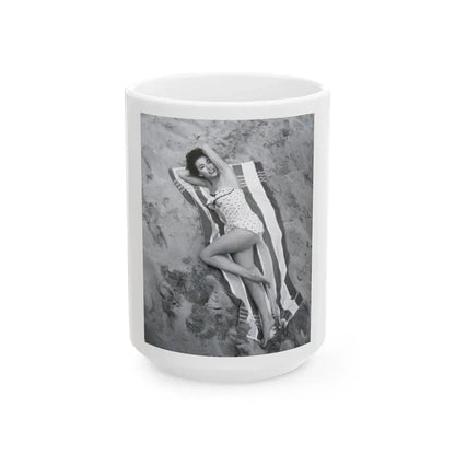 Rita Moreno #42 (Vintage Female Icon) White Coffee Mug 15oz - Go Mug Yourself