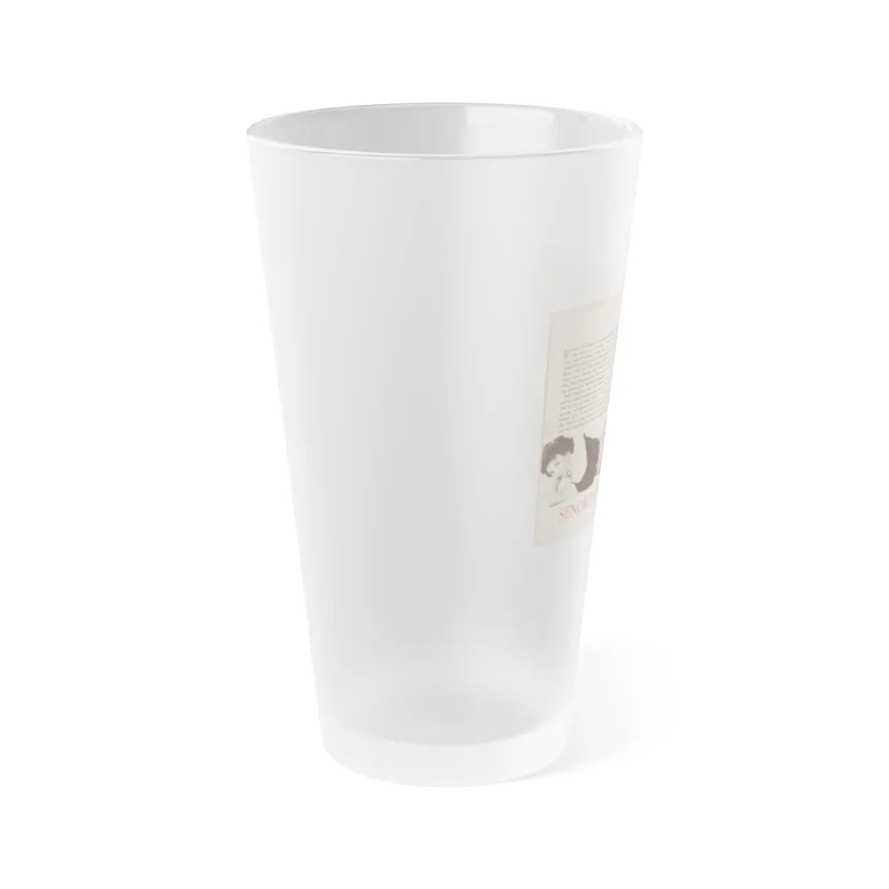 Rita Moreno #44 (Vintage Female Icon) Frosted Pint Glass 16oz-Go Mug Yourself