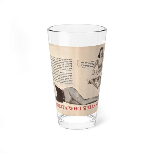 Rita Moreno #44 (Vintage Female Icon) Pint Glass 16oz 16oz - Go Mug Yourself