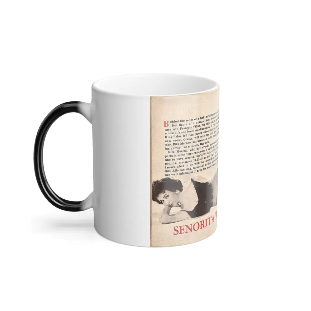 Rita Moreno #44 (Vintage Female Icons) Color Changing Mug 11oz-Go Mug Yourself