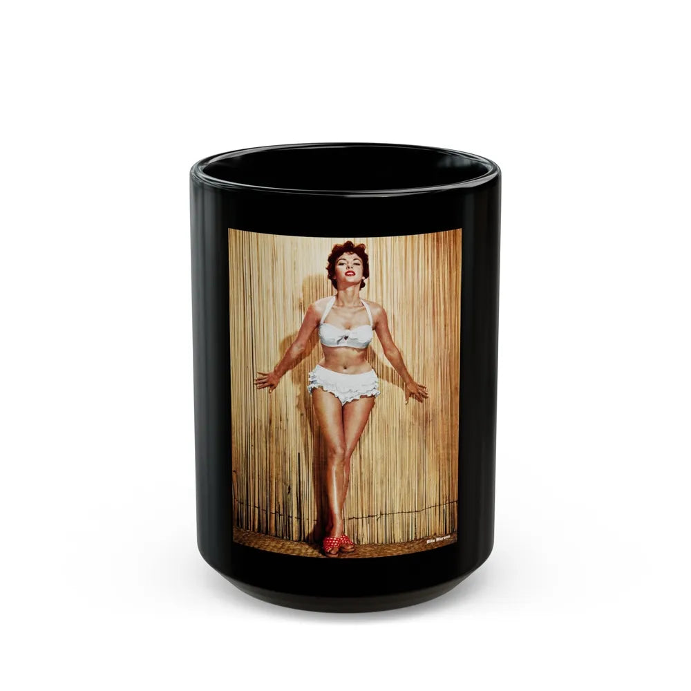 Rita Moreno #46 (Vintage Female Icon) Black Coffee Mug-15oz-Go Mug Yourself