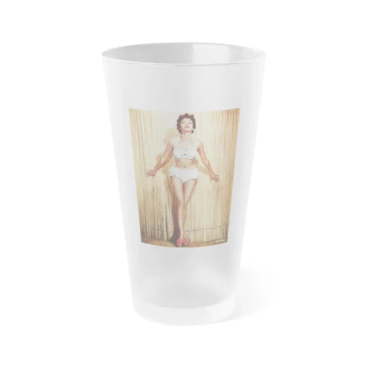 Rita Moreno #46 (Vintage Female Icon) Frosted Pint Glass 16oz 16oz Frosted - Go Mug Yourself
