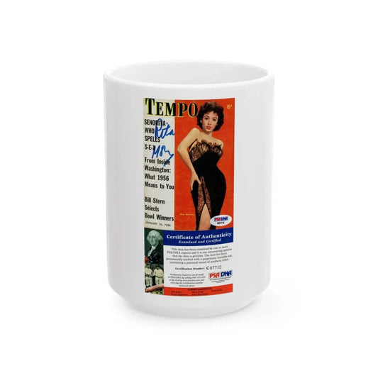 Rita Moreno #59 (Vintage Female Icon) White Coffee Mug 15oz - Go Mug Yourself