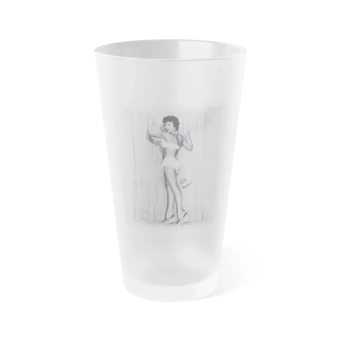 Rita Moreno #60 (Vintage Female Icon) Frosted Pint Glass 16oz 16oz Frosted - Go Mug Yourself