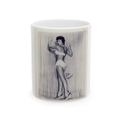 Rita Moreno #60 (Vintage Female Icon) White Coffee Mug-11oz-Go Mug Yourself