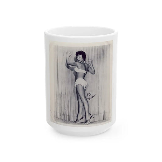 Rita Moreno #60 (Vintage Female Icon) White Coffee Mug-15oz-Go Mug Yourself