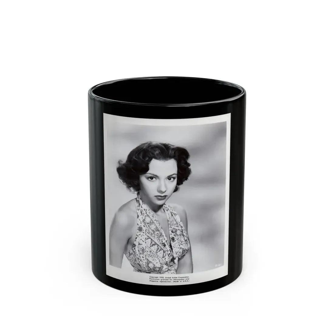 Rita Moreno #61 (Vintage Female Icon) Black Coffee Mug 11oz - Go Mug Yourself