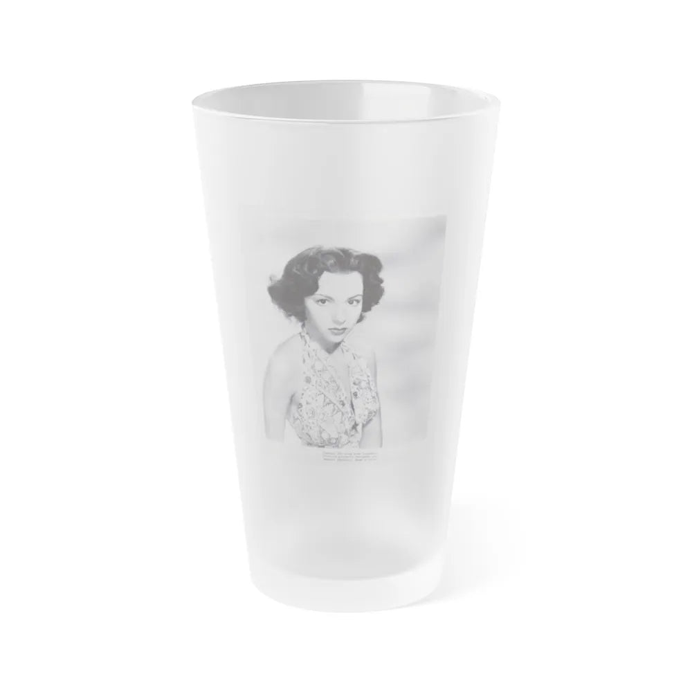 Rita Moreno #61 (Vintage Female Icon) Frosted Pint Glass 16oz-16oz-Frosted-Go Mug Yourself
