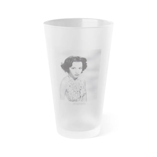 Rita Moreno #61 (Vintage Female Icon) Frosted Pint Glass 16oz-16oz-Frosted-Go Mug Yourself