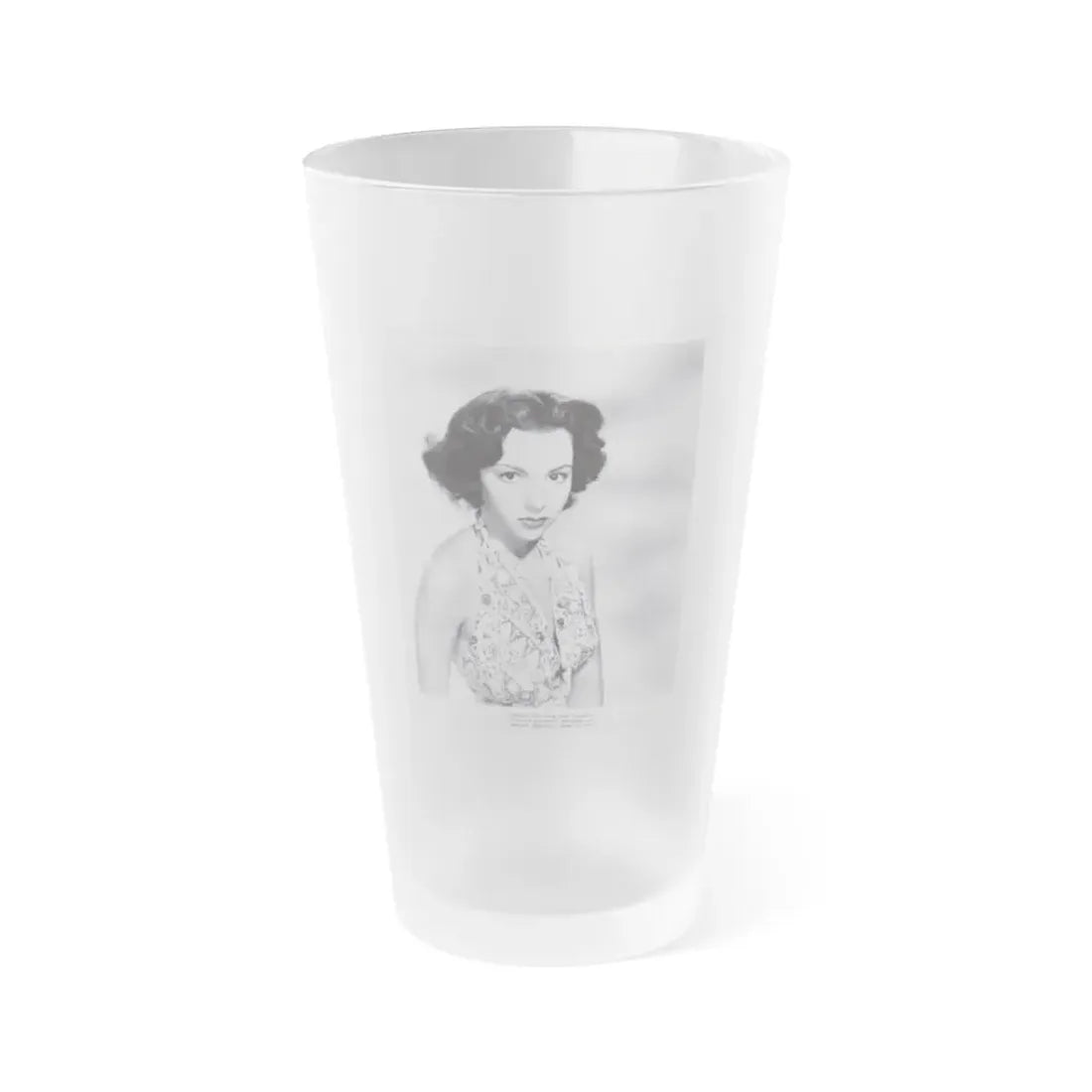 Rita Moreno #61 (Vintage Female Icon) Frosted Pint Glass 16oz 16oz Frosted - Go Mug Yourself