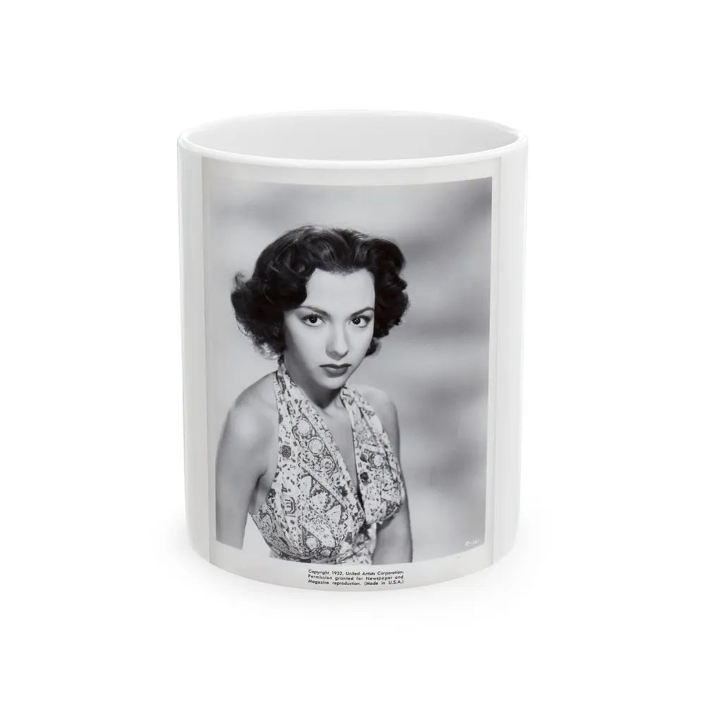 Rita Moreno #61 (Vintage Female Icon) White Coffee Mug-11oz-Go Mug Yourself