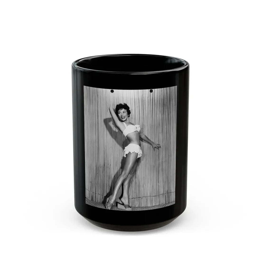 Rita Moreno #62 (Vintage Female Icon) Black Coffee Mug 15oz - Go Mug Yourself