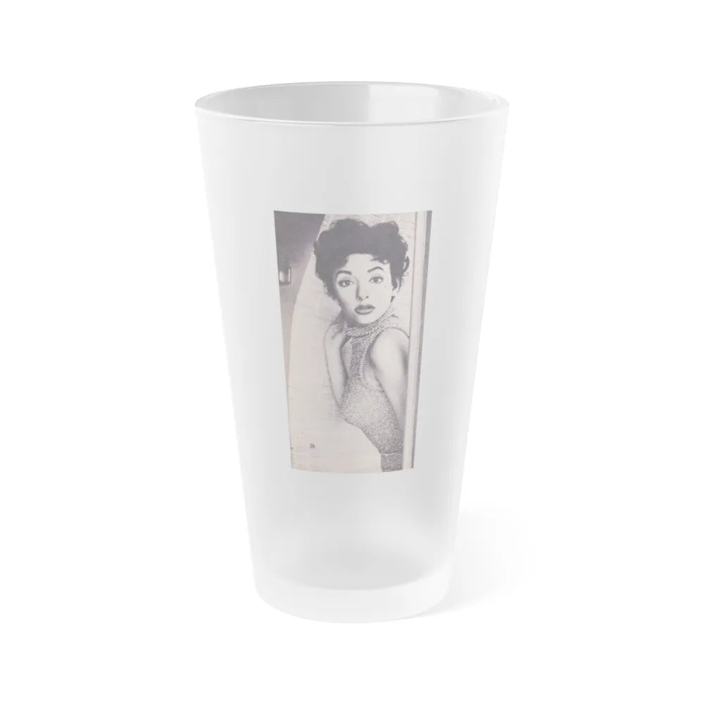 Rita Moreno #63 (Vintage Female Icon) Frosted Pint Glass 16oz-16oz-Frosted-Go Mug Yourself