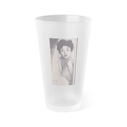 Rita Moreno #63 (Vintage Female Icon) Frosted Pint Glass 16oz-16oz-Frosted-Go Mug Yourself
