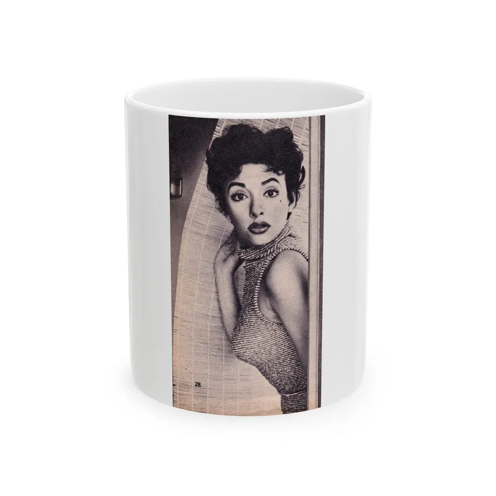 Rita Moreno #63 (Vintage Female Icon) White Coffee Mug-11oz-Go Mug Yourself