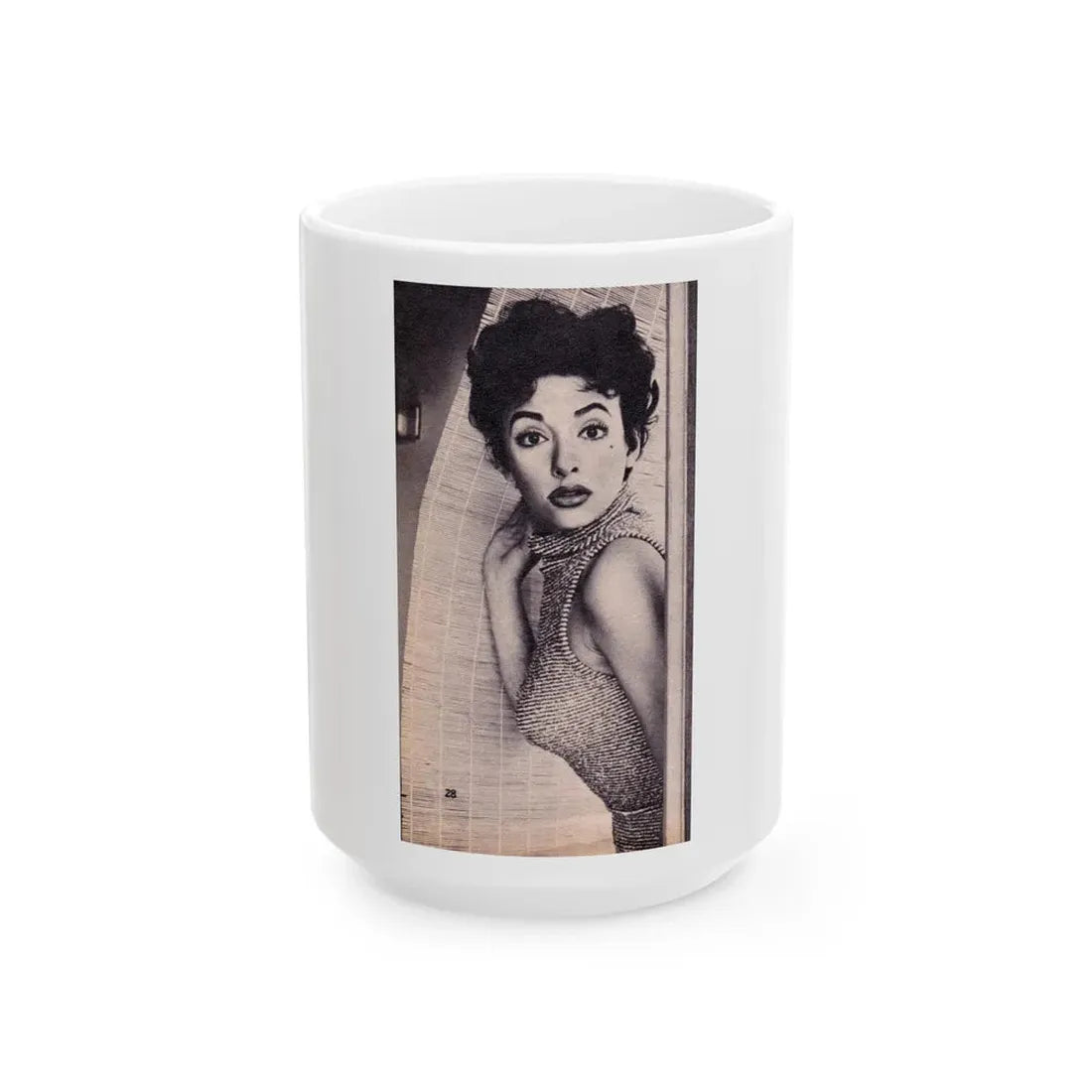 Rita Moreno #63 (Vintage Female Icon) White Coffee Mug 15oz - Go Mug Yourself