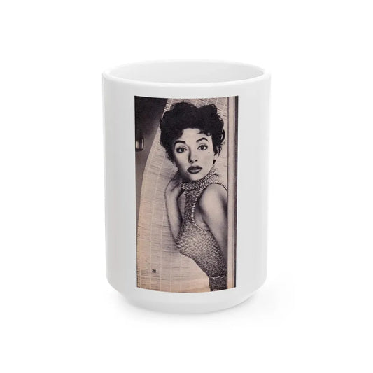 Rita Moreno #63 (Vintage Female Icon) White Coffee Mug 15oz - Go Mug Yourself
