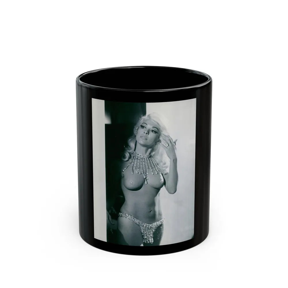 Rita Moreno #64 (Vintage Female Icon) Black Coffee Mug-11oz-Go Mug Yourself