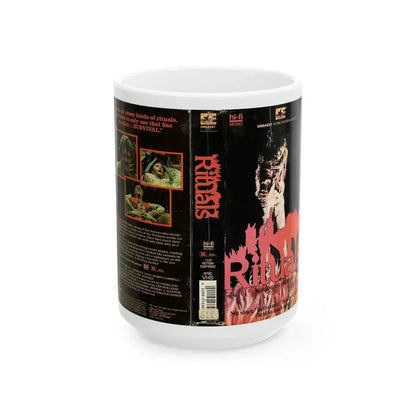 RITUALS (VHS COVER) - White Coffee Mug 15oz - Go Mug Yourself