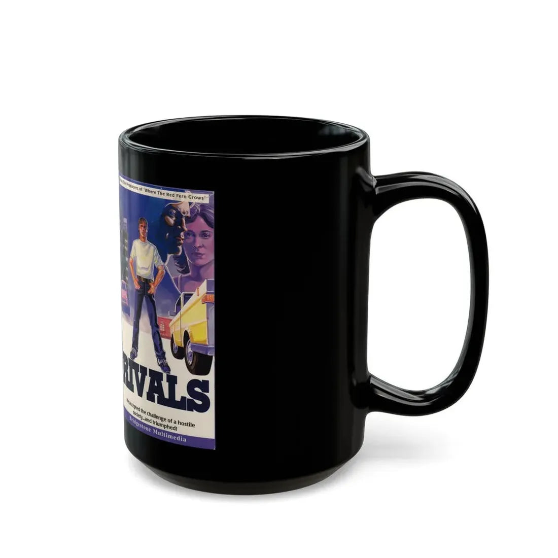 RIVALS BRIDGESTONE MULTIMEDIA (VHS COVER) - Black Coffee Mug - Go Mug Yourself