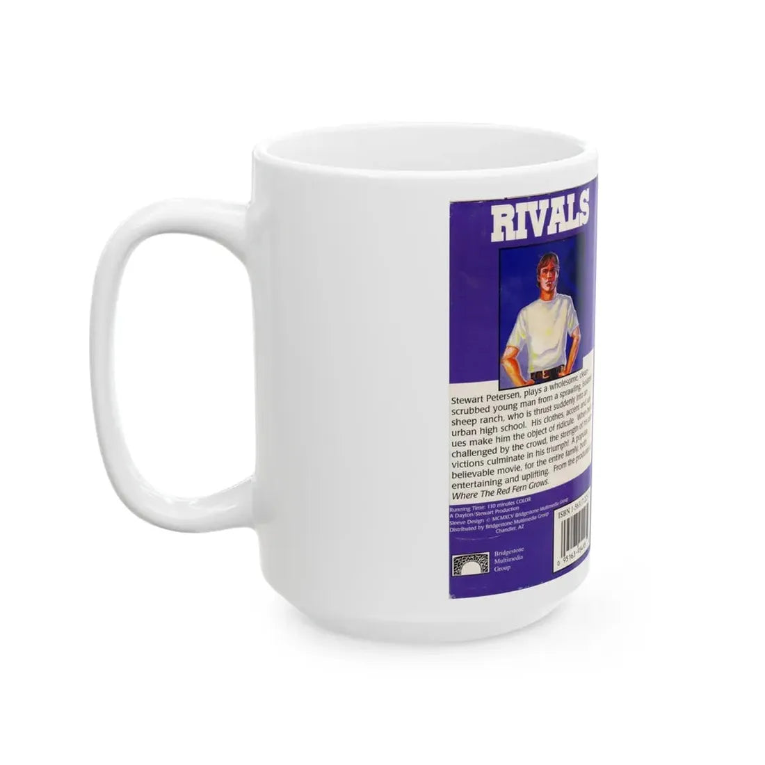 RIVALS BRIDGESTONE MULTIMEDIA (VHS COVER) - White Coffee Mug - Go Mug Yourself