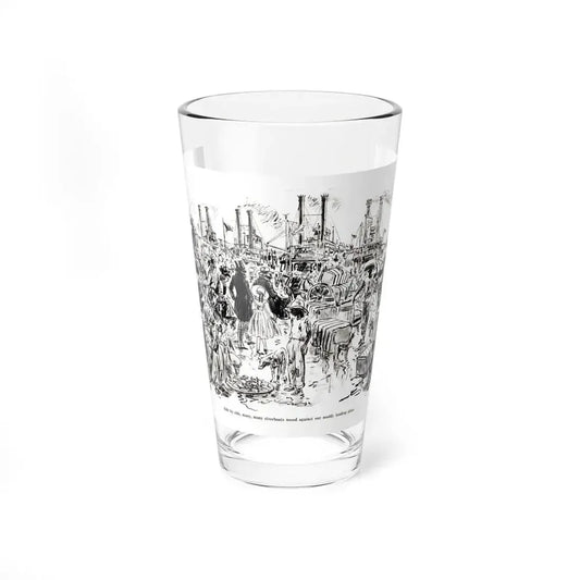 River Boom, Collier's, May 9, 1931 (Magazine Illustration) Pint Glass 16oz 16oz - Go Mug Yourself