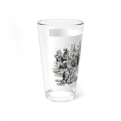 River Boom, Collier's, May 9, 1931 (Magazine Illustration) Pint Glass 16oz - Go Mug Yourself