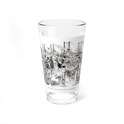 River Boom, Collier's, May 9, 1931 (Magazine Illustration) Pint Glass 16oz-16oz-Go Mug Yourself