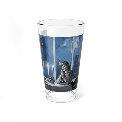 River Cafe New York City (Magazine Illustration) Pint Glass 16oz-16oz-Go Mug Yourself