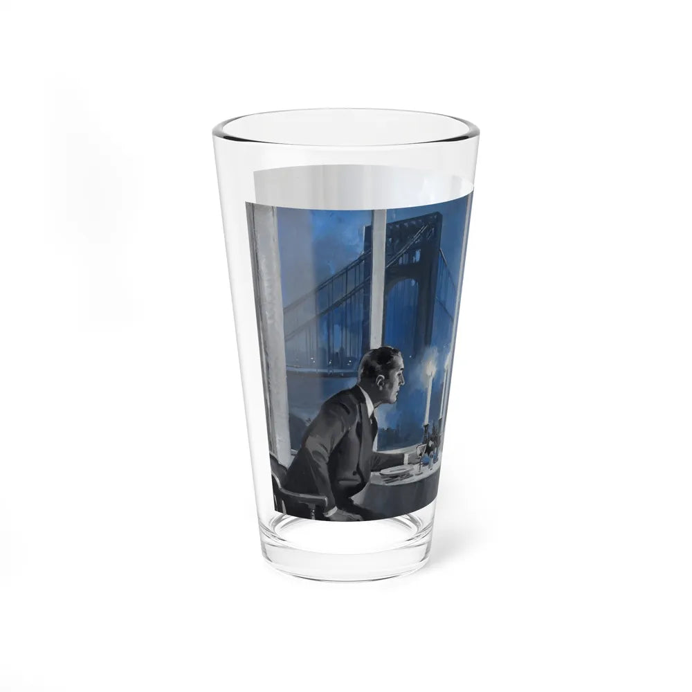 River Cafe New York City (Magazine Illustration) Pint Glass 16oz-Go Mug Yourself