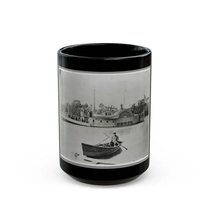 River Gunboat (U.S. Civil War) Black Coffee Mug-15oz-Go Mug Yourself