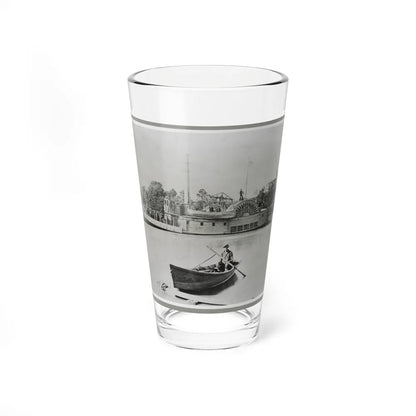 River Gunboat (U.S. Civil War) Pint Glass 16oz-16oz-Go Mug Yourself