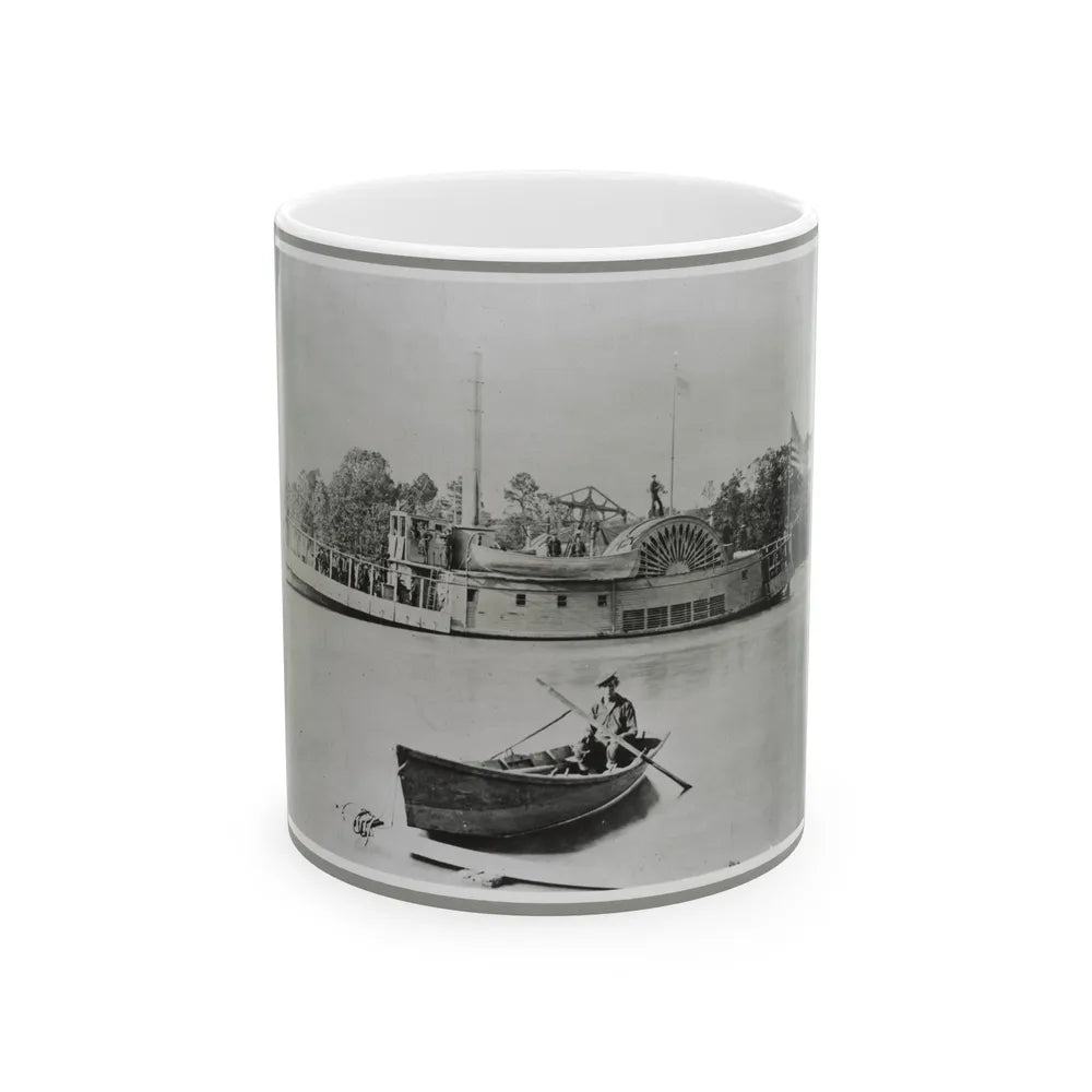 River Gunboat (U.S. Civil War) White Coffee Mug-11oz-Go Mug Yourself