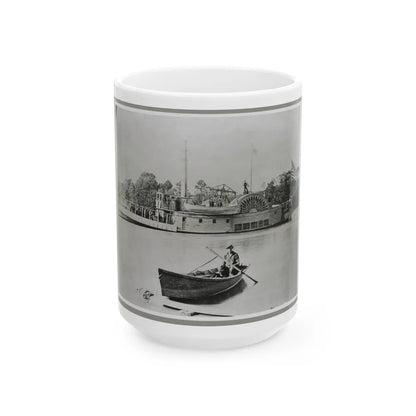 River Gunboat (U.S. Civil War) White Coffee Mug-15oz-Go Mug Yourself