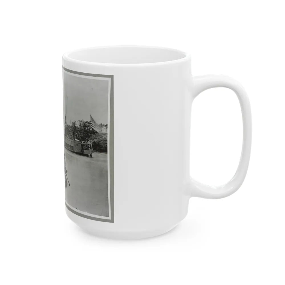 River Gunboat (U.S. Civil War) White Coffee Mug-Go Mug Yourself