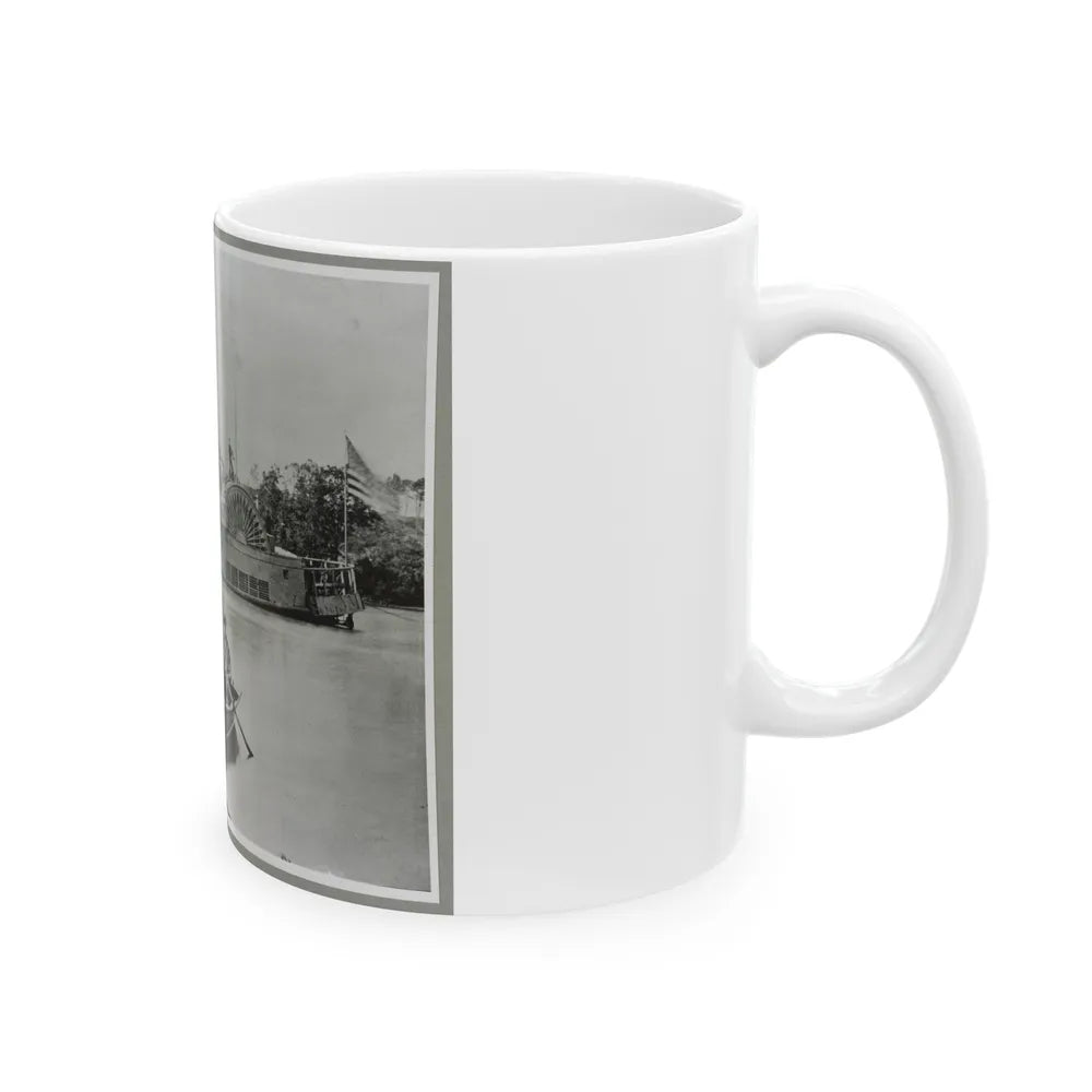 River Gunboat (U.S. Civil War) White Coffee Mug-Go Mug Yourself