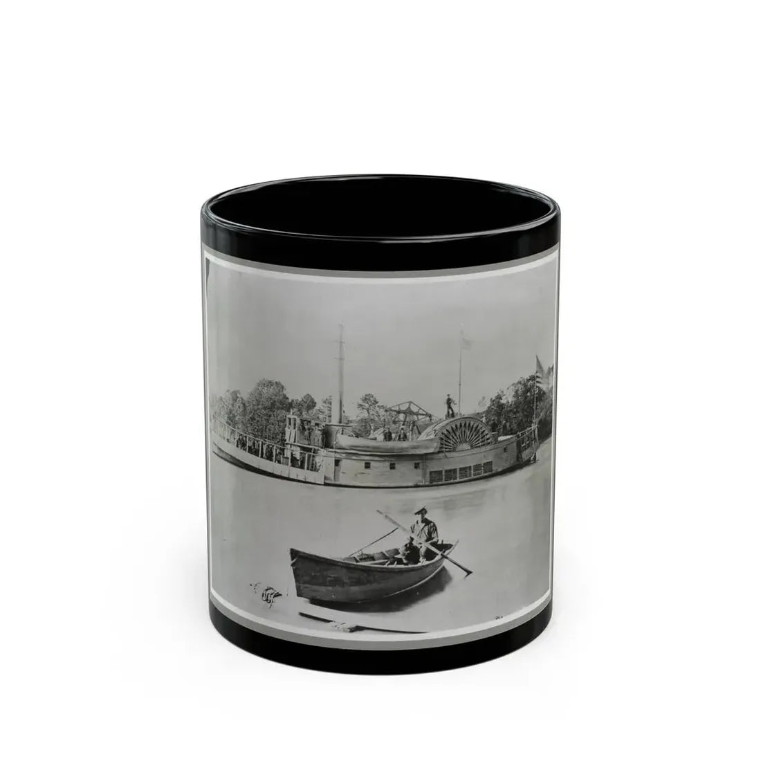 River Gunboat (U.S. Civil War) Black Coffee Mug 11oz - Go Mug Yourself