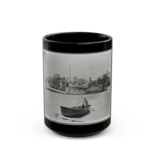 River Gunboat (U.S. Civil War) Black Coffee Mug 15oz - Go Mug Yourself