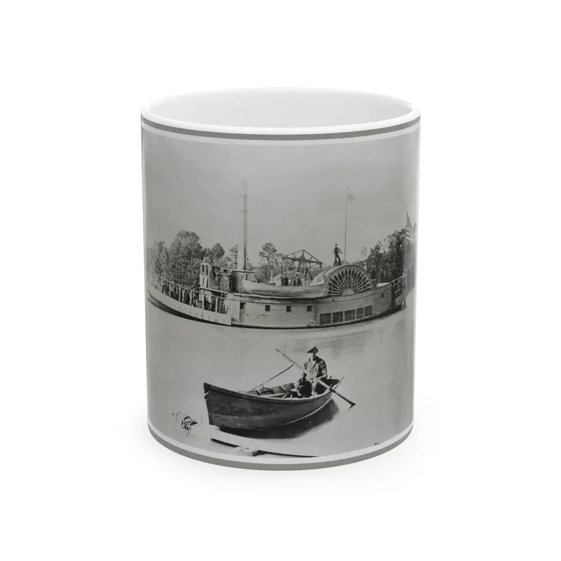River Gunboat (U.S. Civil War) White Coffee Mug 11oz - Go Mug Yourself
