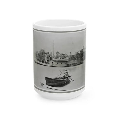 River Gunboat (U.S. Civil War) White Coffee Mug 15oz - Go Mug Yourself