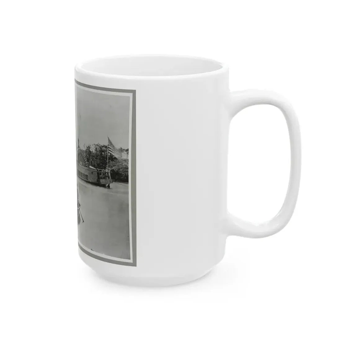 River Gunboat (U.S. Civil War) White Coffee Mug - Go Mug Yourself
