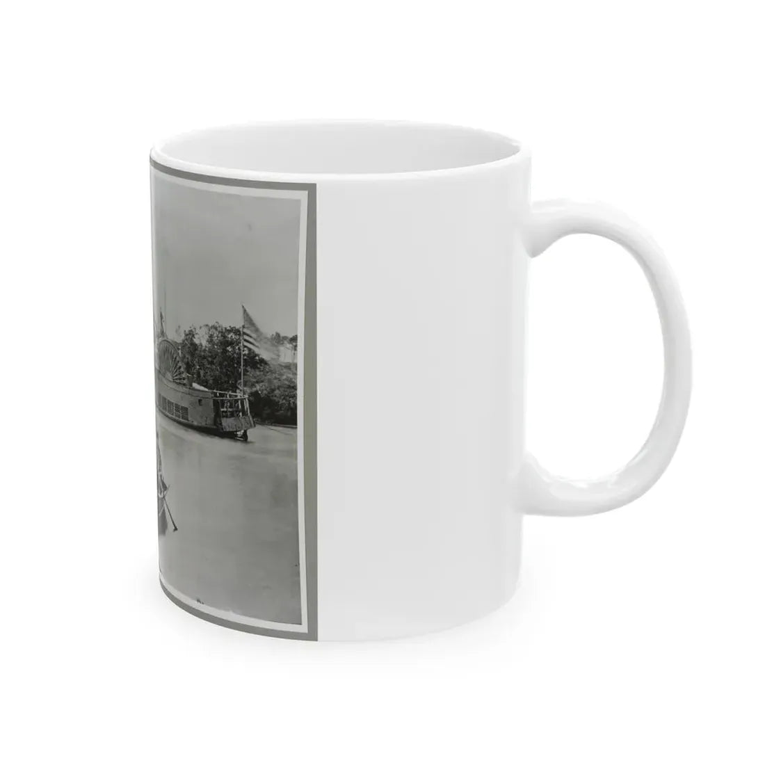River Gunboat (U.S. Civil War) White Coffee Mug - Go Mug Yourself