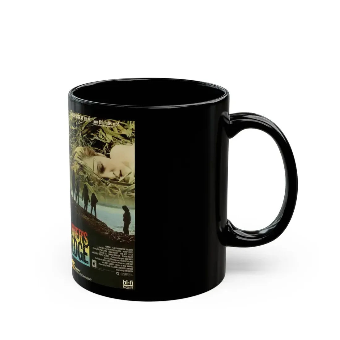 RIVERS EDGE (VHS COVER) - Black Coffee Mug - Go Mug Yourself