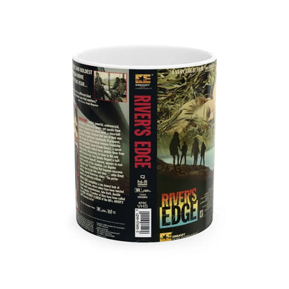 RIVERS EDGE (VHS COVER) - White Coffee Mug-11oz-Go Mug Yourself