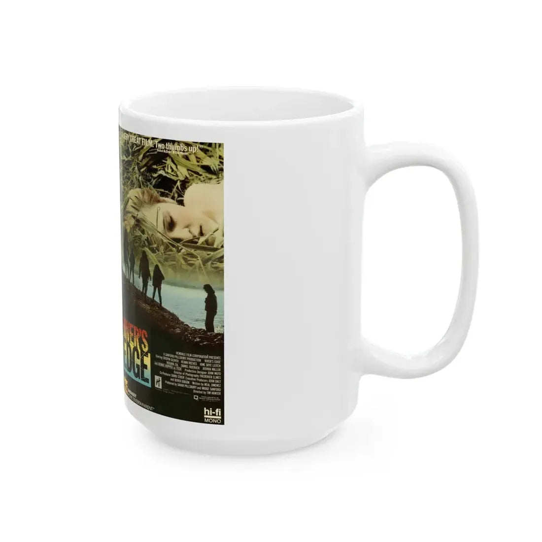 RIVERS EDGE (VHS COVER) - White Coffee Mug - Go Mug Yourself