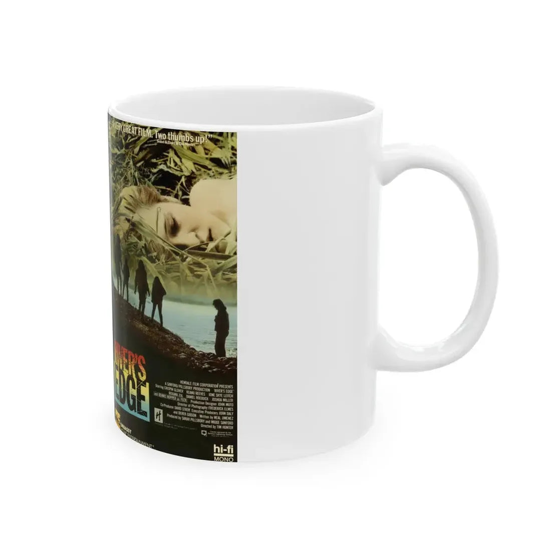 RIVERS EDGE (VHS COVER) - White Coffee Mug - Go Mug Yourself