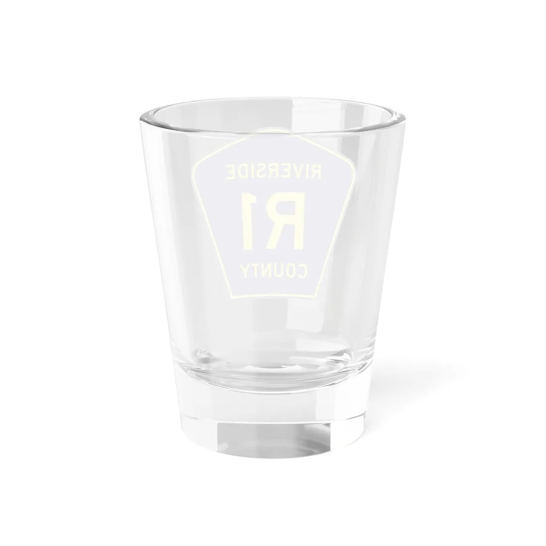 Riverside County R1 (California) (Road Sign) Shot Glass 1.5oz - Go Mug Yourself
